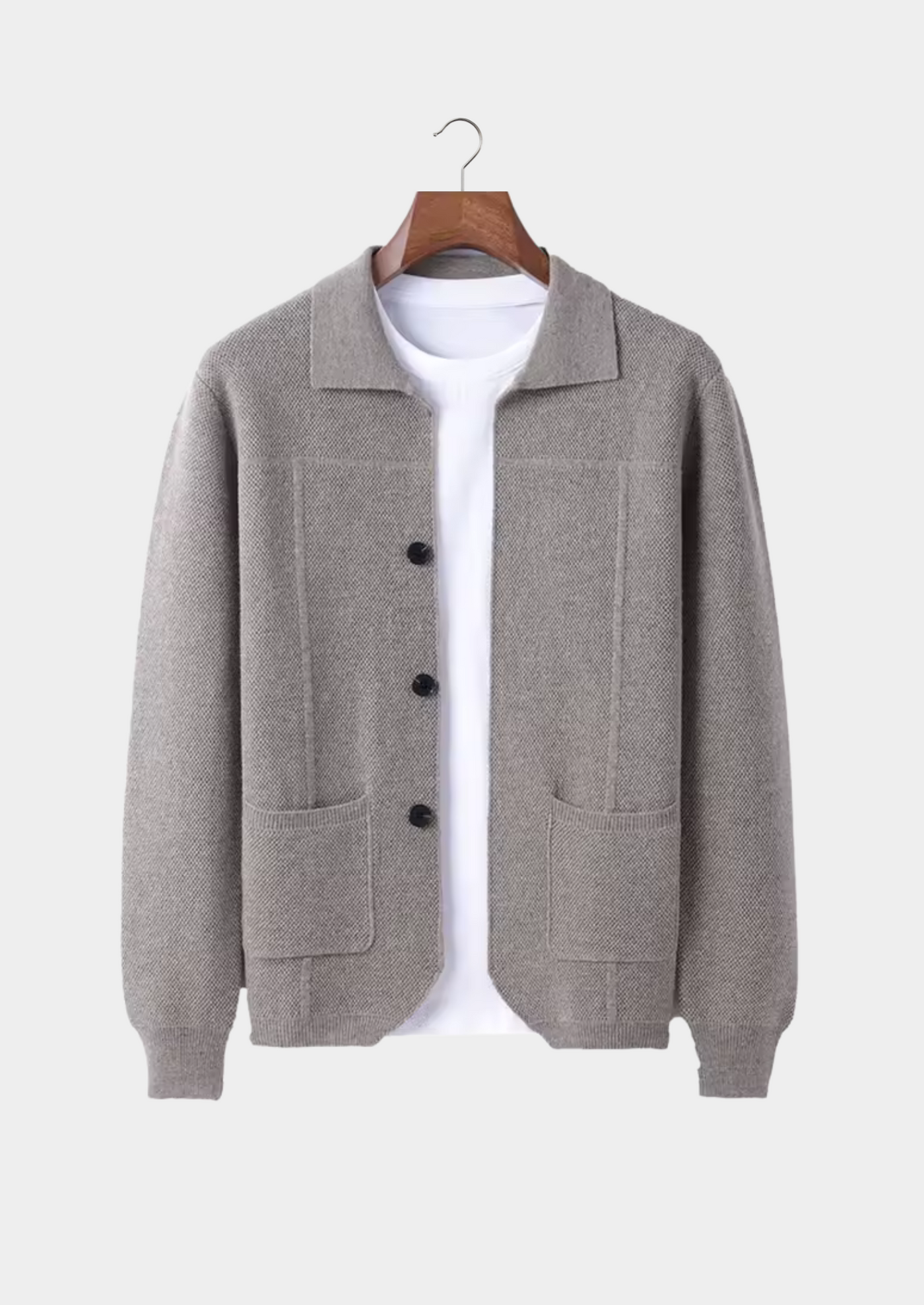 SOVRACAMICIA CON BOTTONI IN 100% CASHMERE