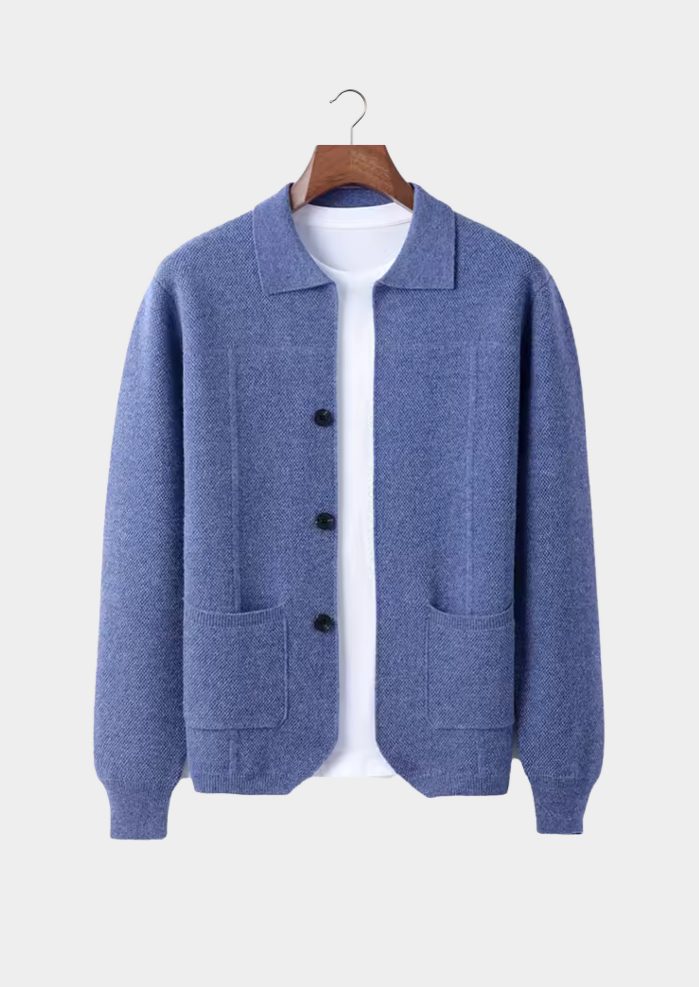 SOVRACAMICIA CON BOTTONI IN 100% CASHMERE