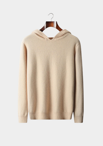 FELPA CON CAPPUCCIO PER IL TEMPO LIBERO 100% CASHMERE