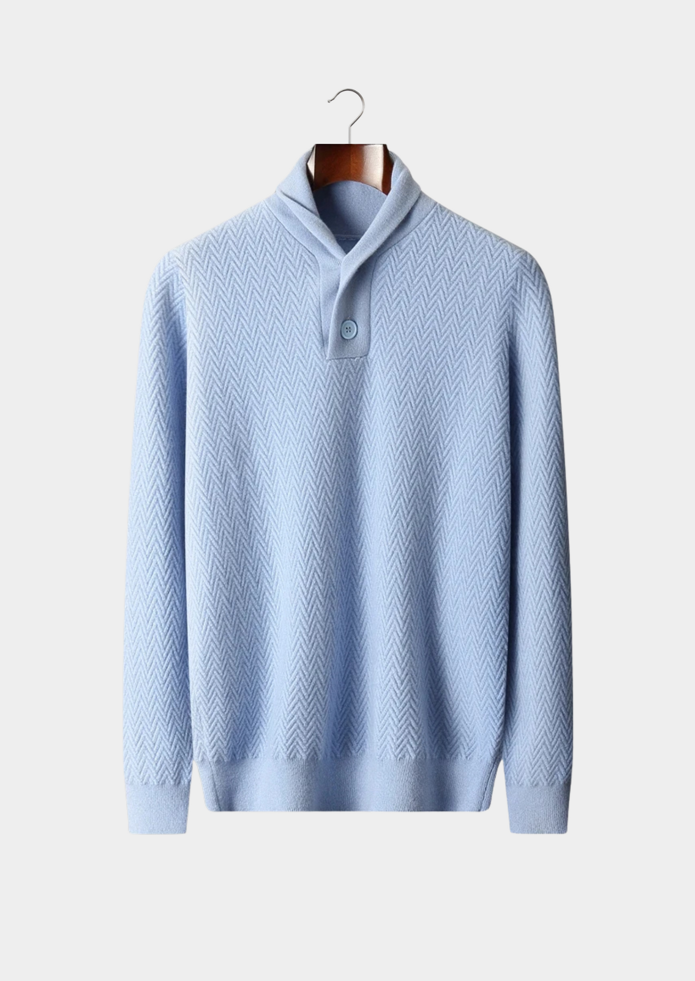 MAGLIONE CON BOTTONI A ZIGZAG IN 100% CASHMERE