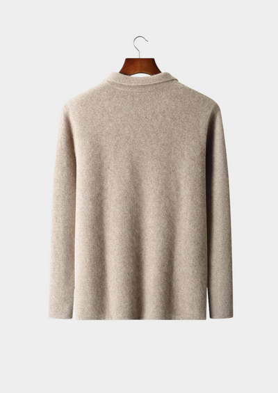 CARDIGAN CON ZIP IN 100% CASHMERE