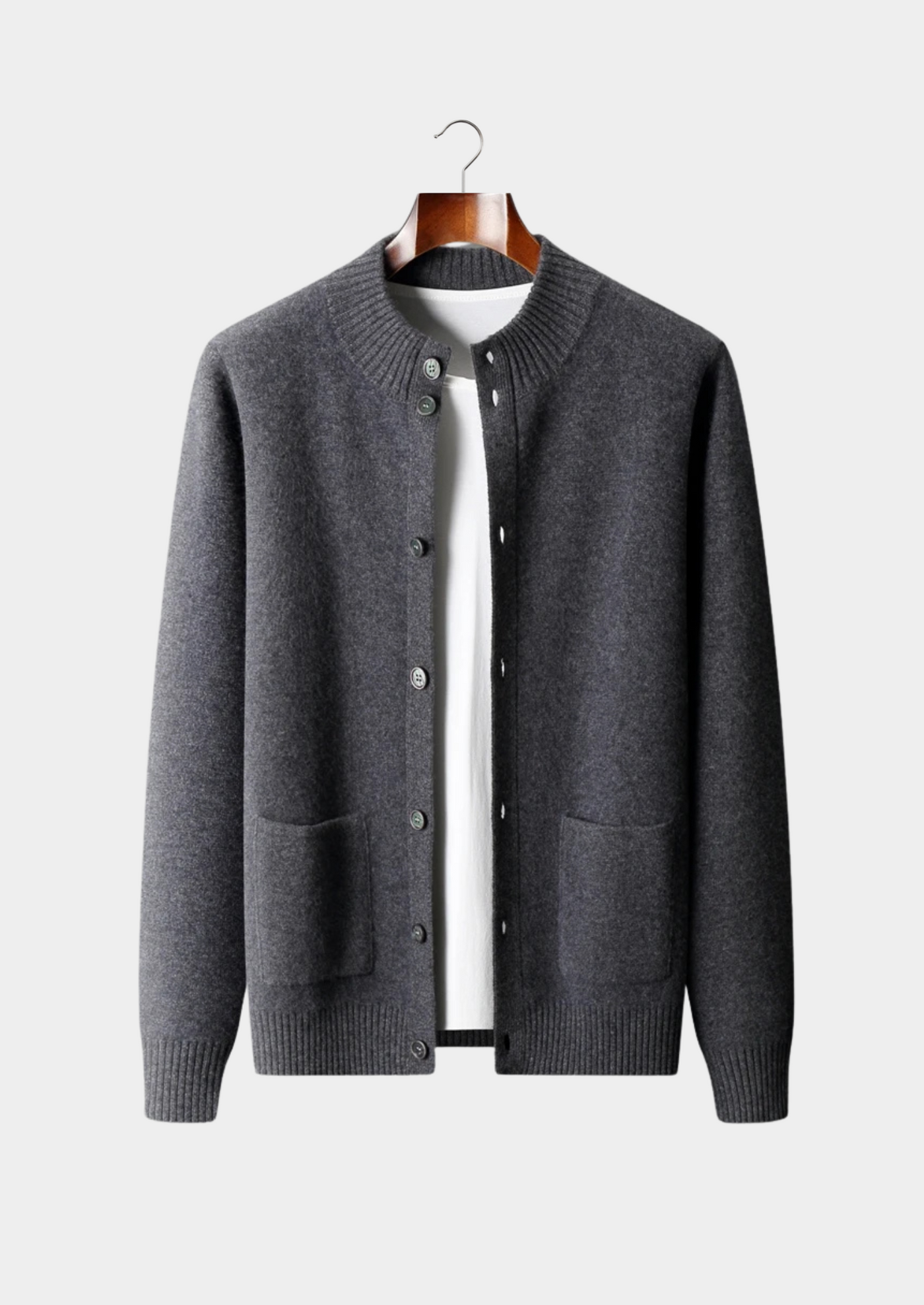 CARDIGAN CON BOTTONI IN 100% CASHMERE