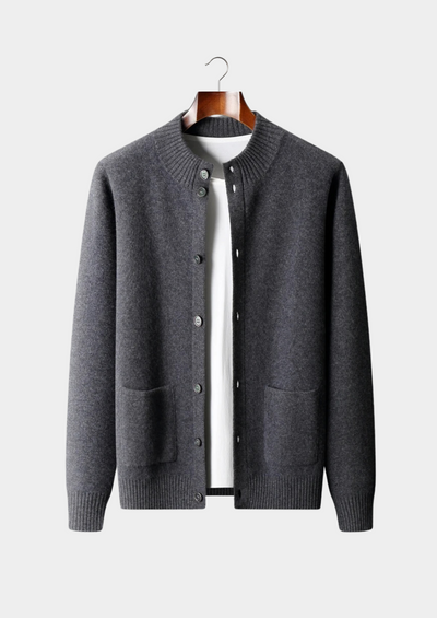 CARDIGAN CON BOTTONI IN 100% CASHMERE