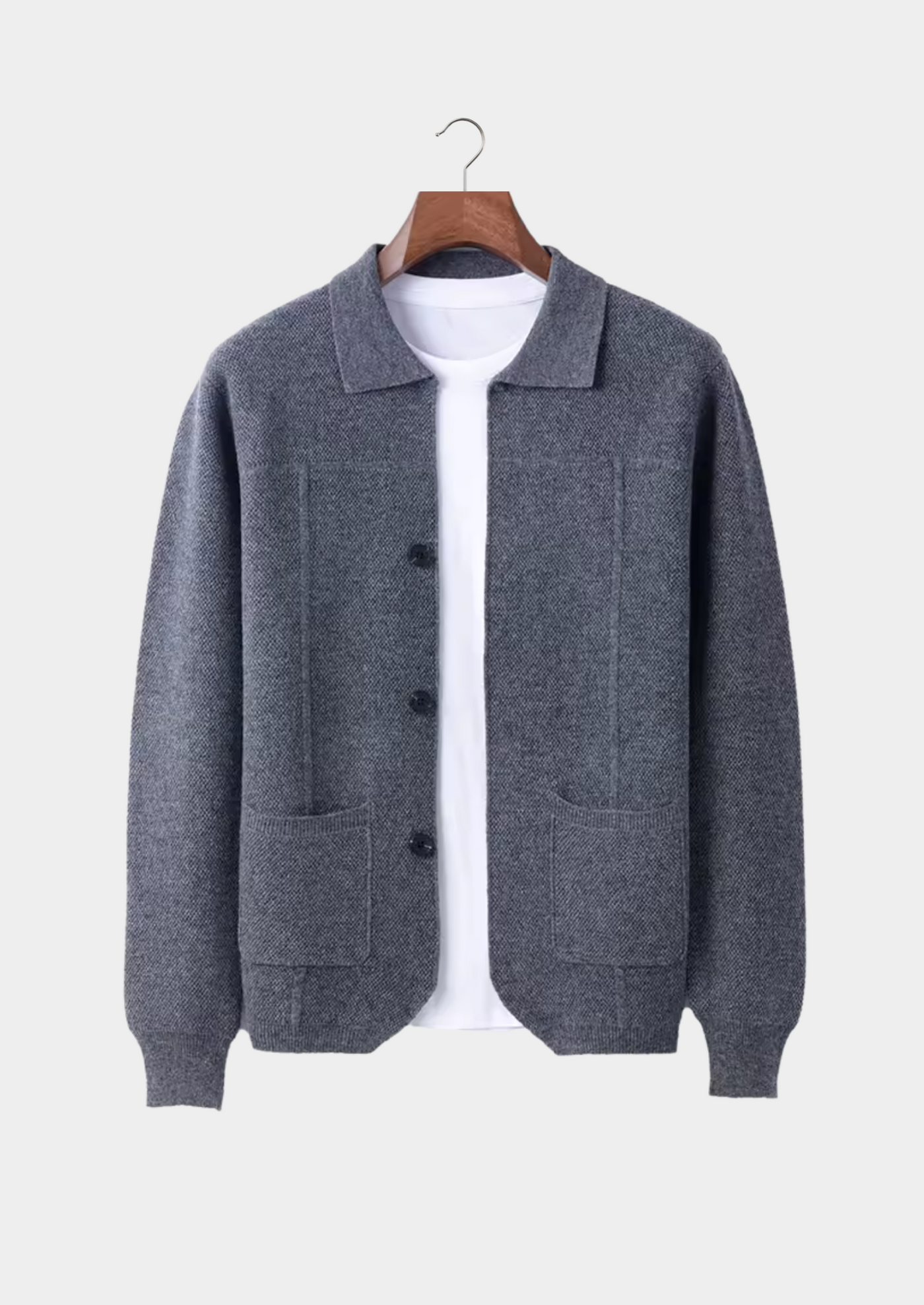 SOVRACAMICIA CON BOTTONI IN 100% CASHMERE