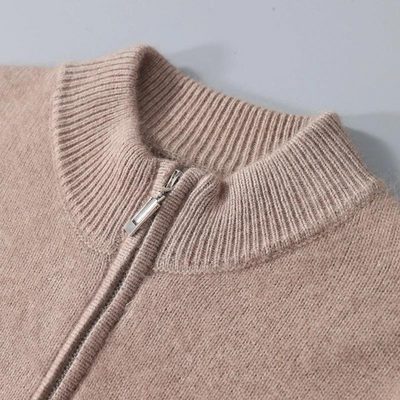 100% CASHMERE CON ZIP