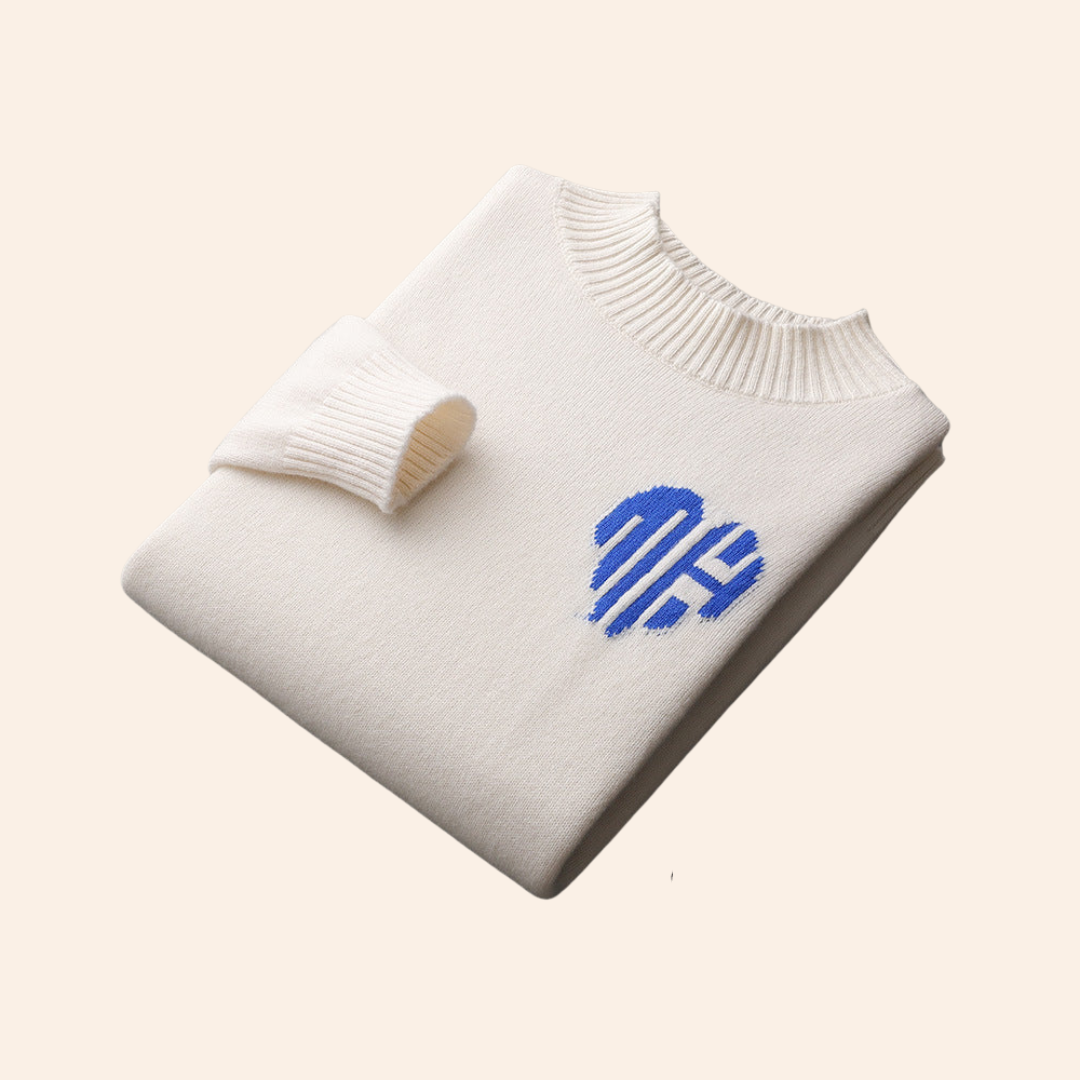 MAGLIONE CUORE 100% CASHMERE