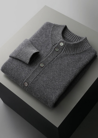 CARDIGAN CON BOTTONI IN 100% CASHMERE