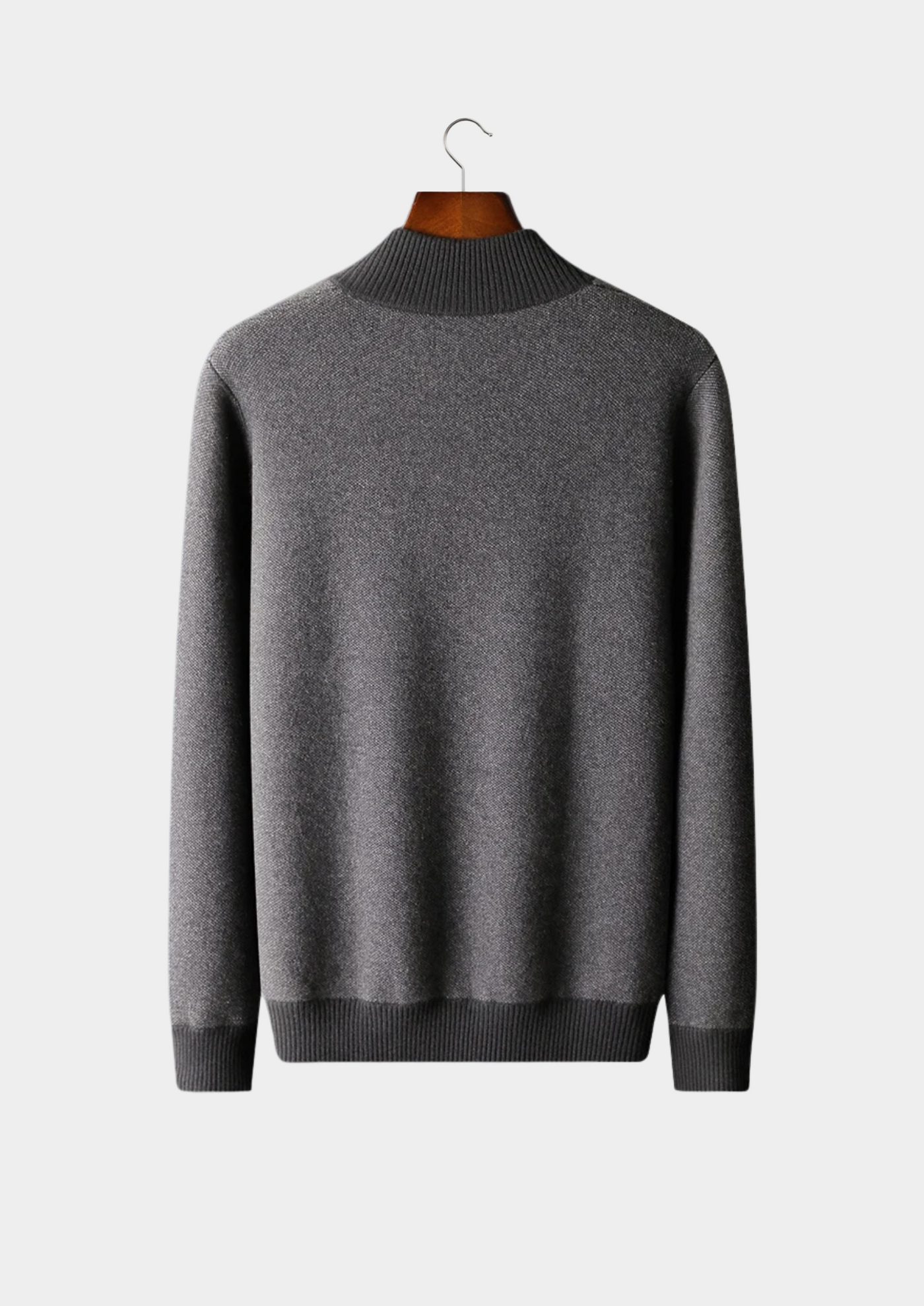 CARDIGAN CON ZIP JACQUARD 100% CASHMERE
