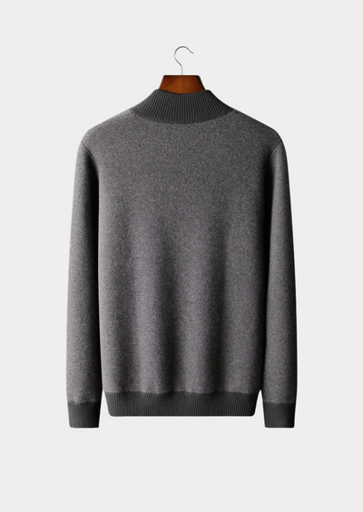 CARDIGAN CON ZIP JACQUARD 100% CASHMERE