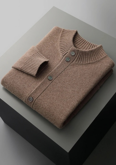 CARDIGAN CON BOTTONI IN 100% CASHMERE