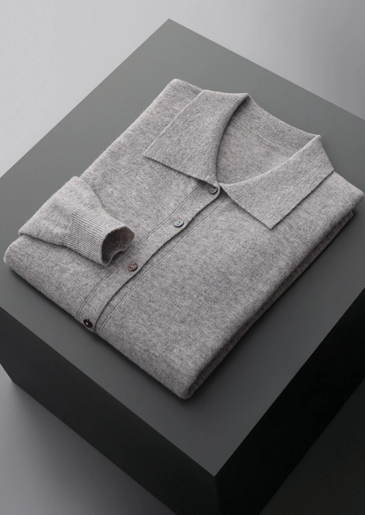 CARDIGAN POLO 100% CASHMERE