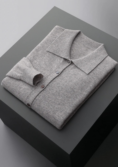 CARDIGAN POLO 100% CASHMERE