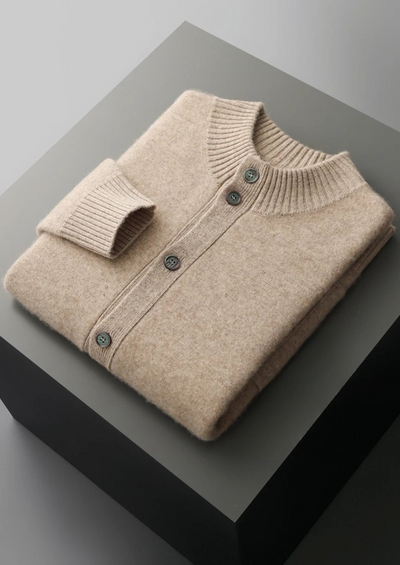 CARDIGAN CON BOTTONI IN 100% CASHMERE