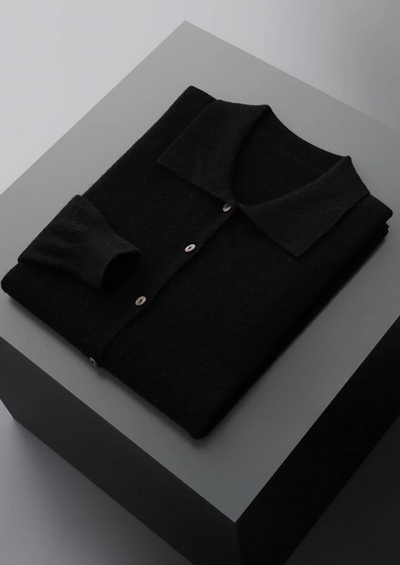 CARDIGAN POLO 100% CASHMERE