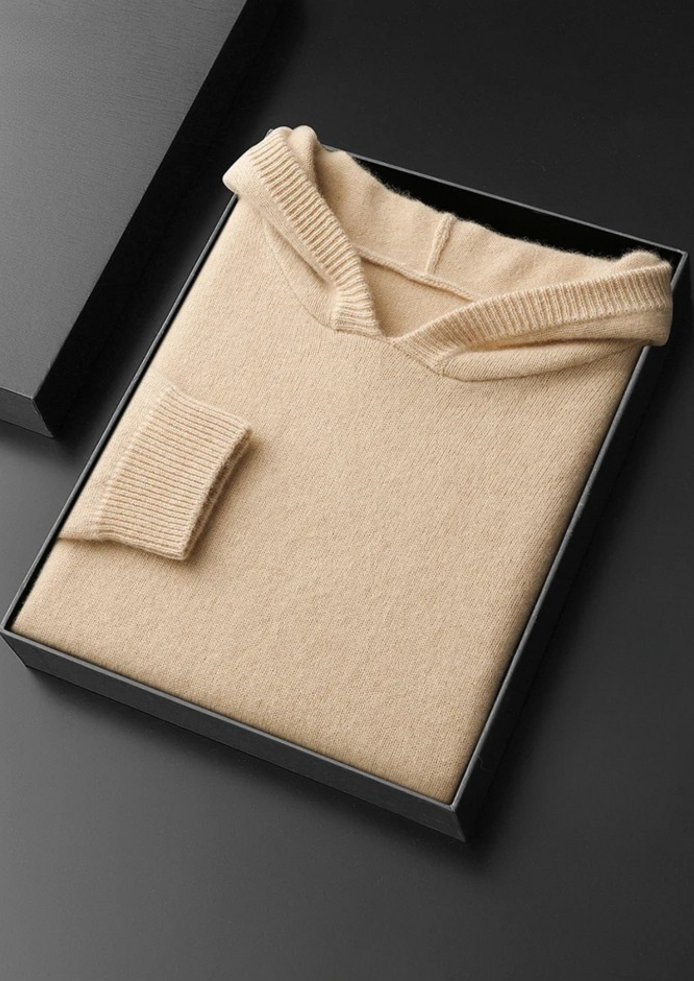 FELPA CON CAPPUCCIO PER IL TEMPO LIBERO 100% CASHMERE