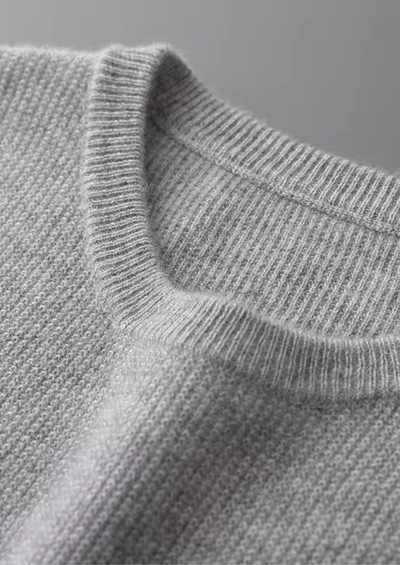 GILET GIROCOLLO 100% CASHMERE