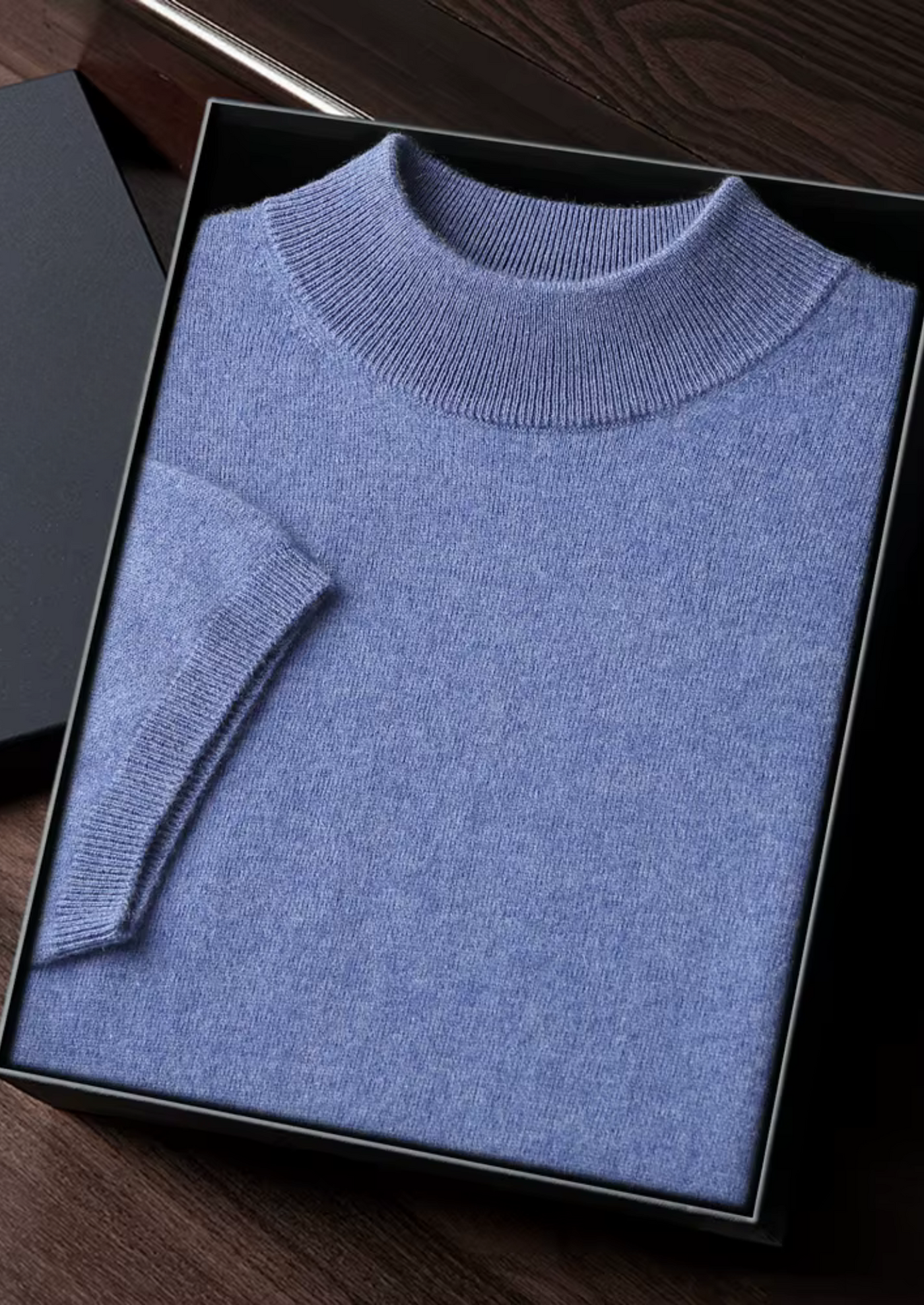 T-SHIRT A COLLO ALTO 100% CASHMERE
