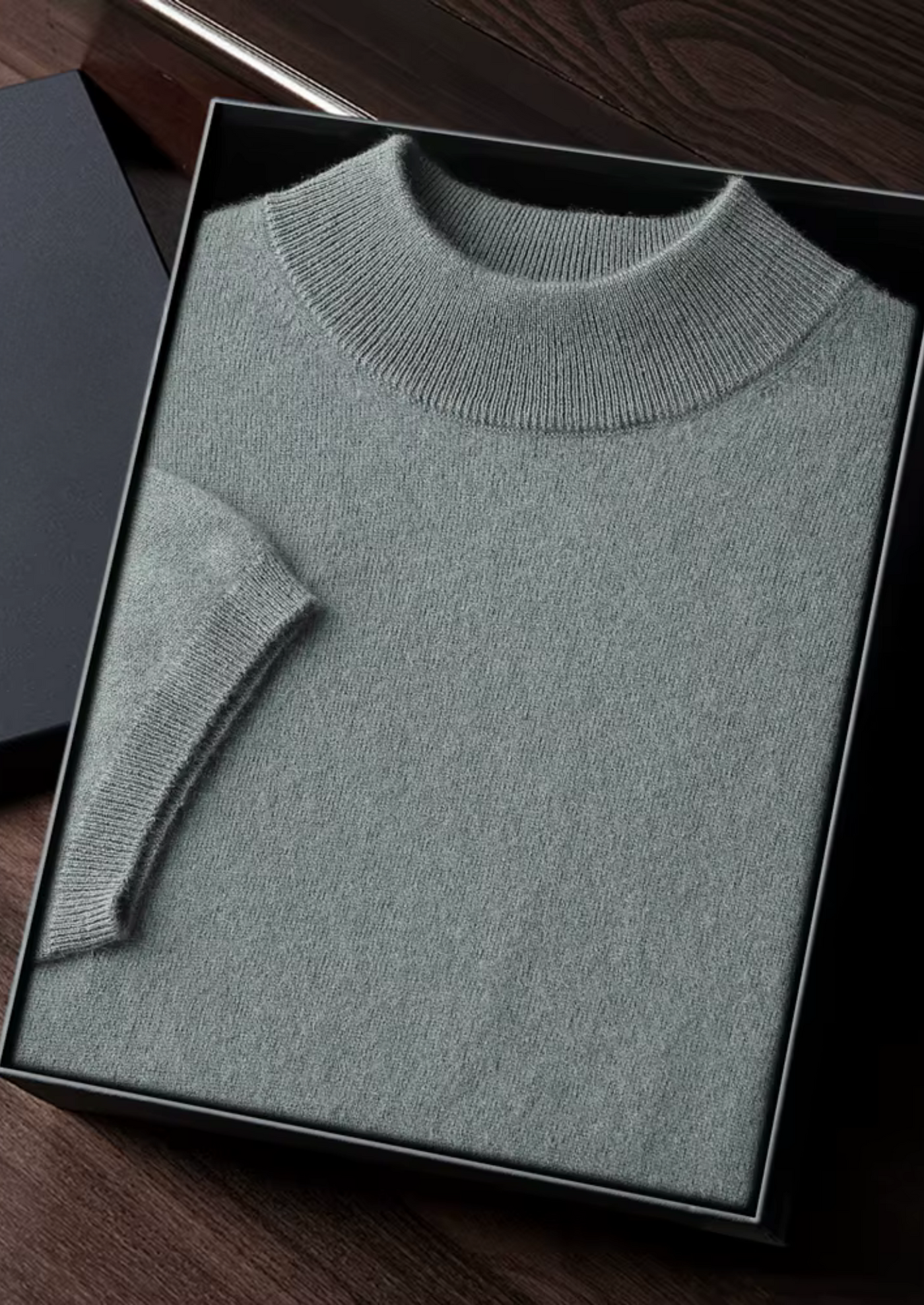 T-SHIRT A COLLO ALTO 100% CASHMERE