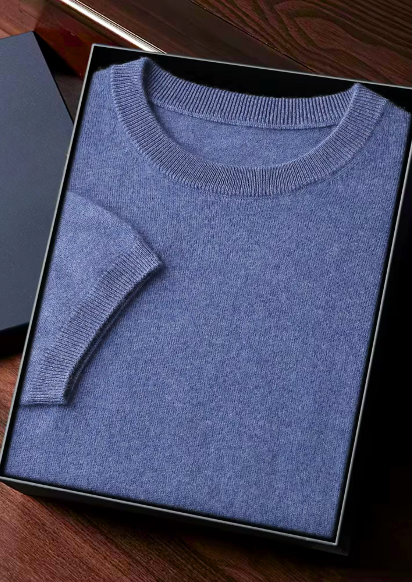 T-SHIRT CLASSICA A GIROCOLLO 100% CASHMERE