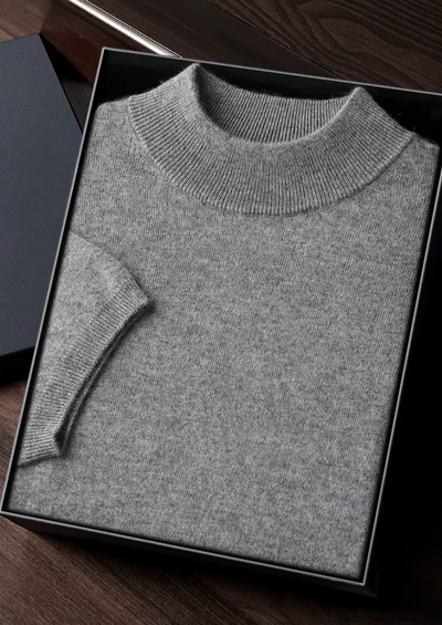 T-SHIRT A COLLO ALTO 100% CASHMERE