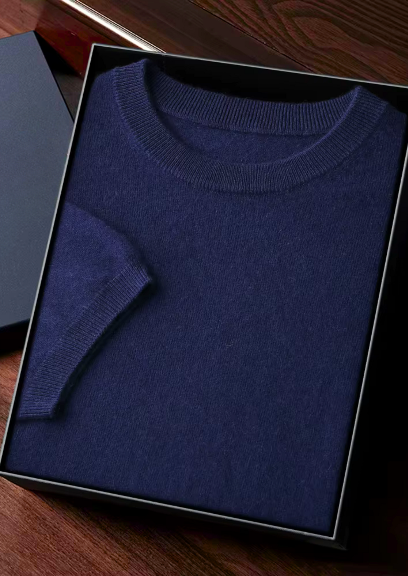 T-SHIRT CLASSICA A GIROCOLLO 100% CASHMERE