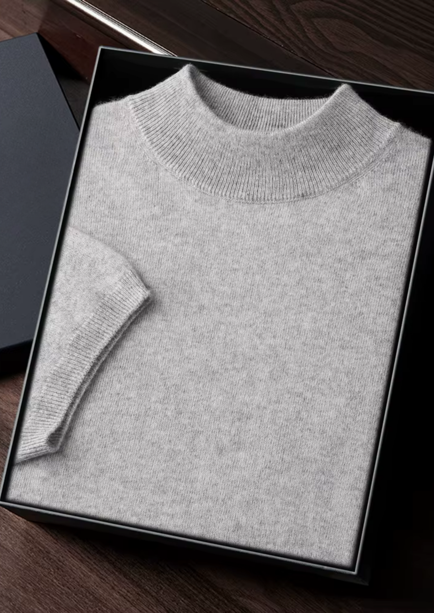 T-SHIRT A COLLO ALTO 100% CASHMERE