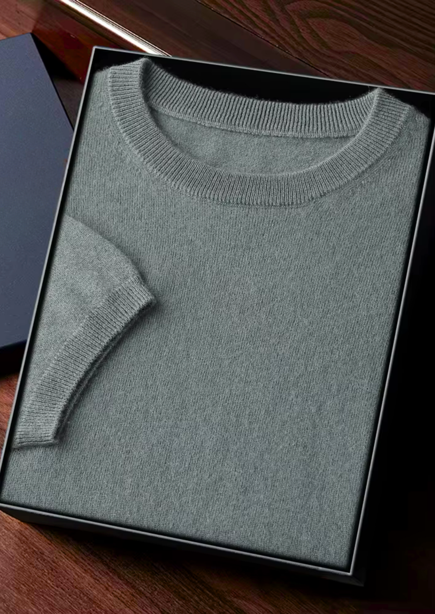 T-SHIRT CLASSICA A GIROCOLLO 100% CASHMERE