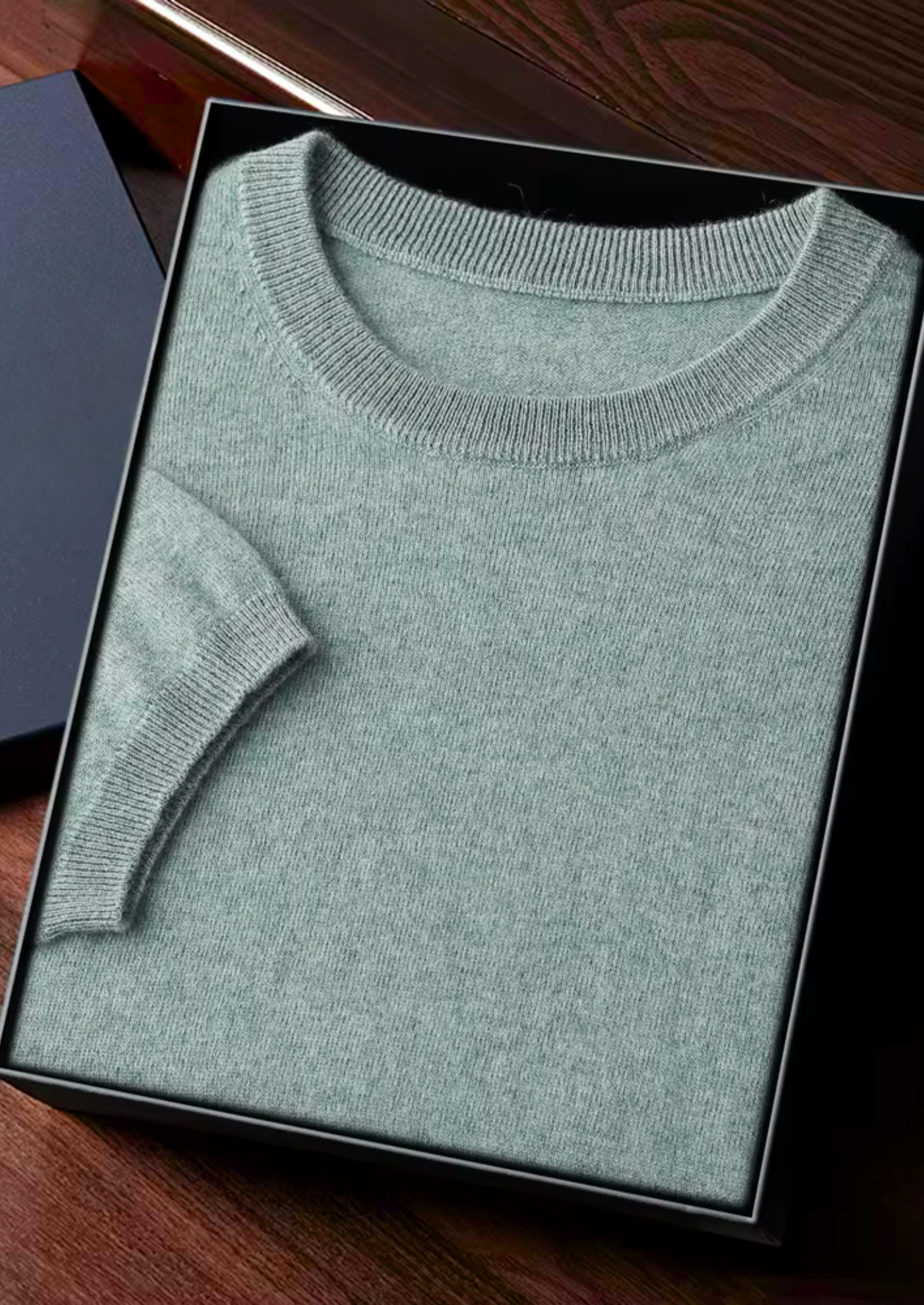 T-SHIRT CLASSICA A GIROCOLLO 100% CASHMERE