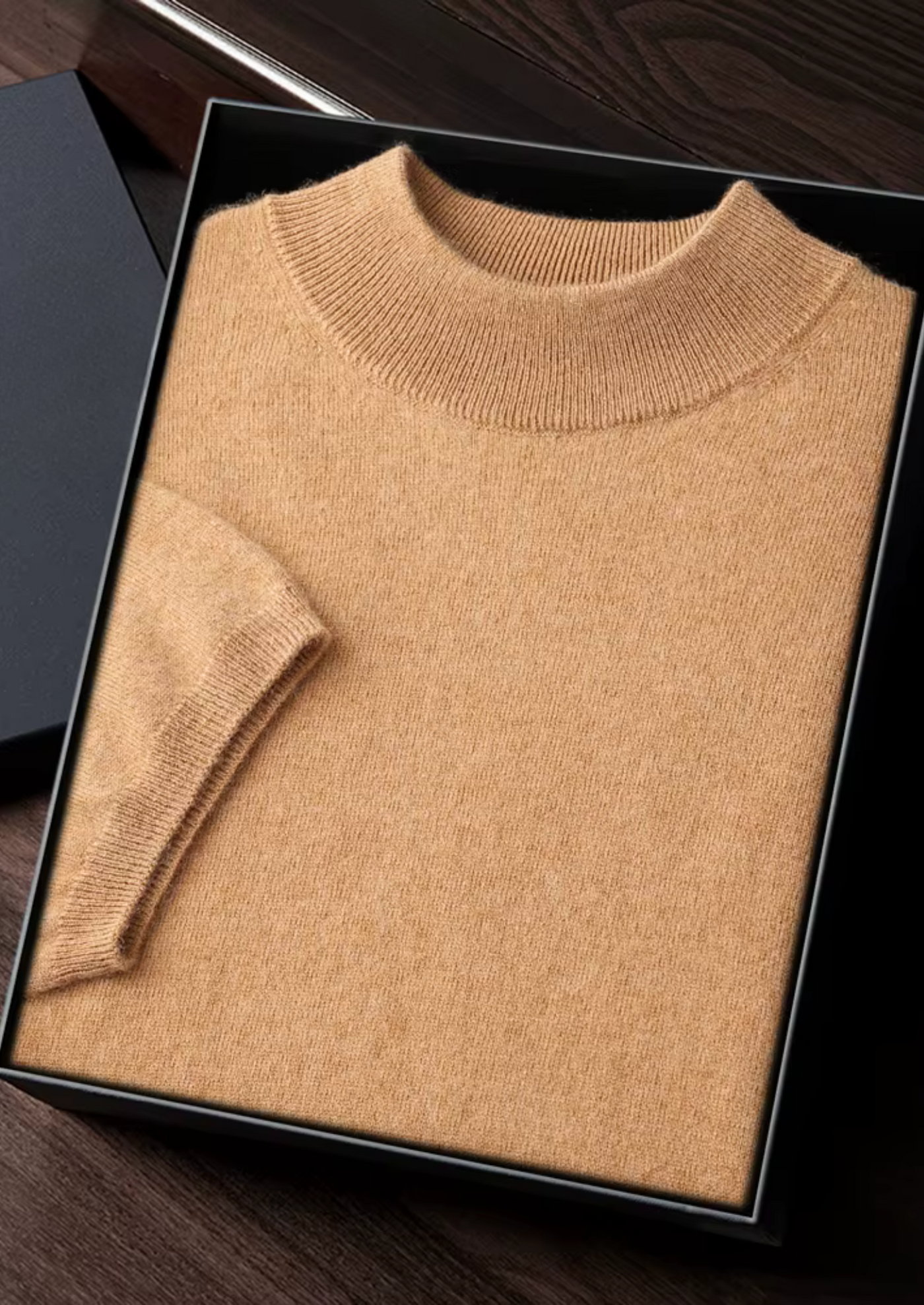 T-SHIRT A COLLO ALTO 100% CASHMERE