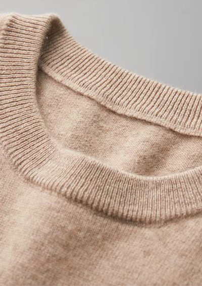 T-SHIRT CLASSICA A GIROCOLLO 100% CASHMERE