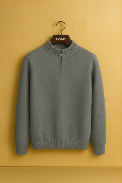 Valente™ | Maglia in lana merino mezza zip