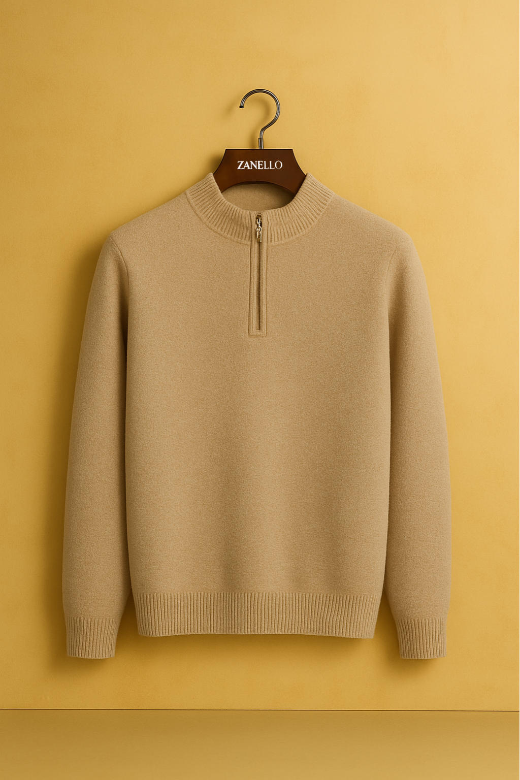 Valente™ | Maglia in lana merino mezza zip
