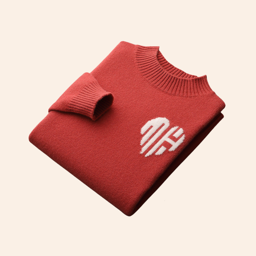 MAGLIONE CUORE 100% CASHMERE