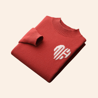 MAGLIONE CUORE 100% CASHMERE