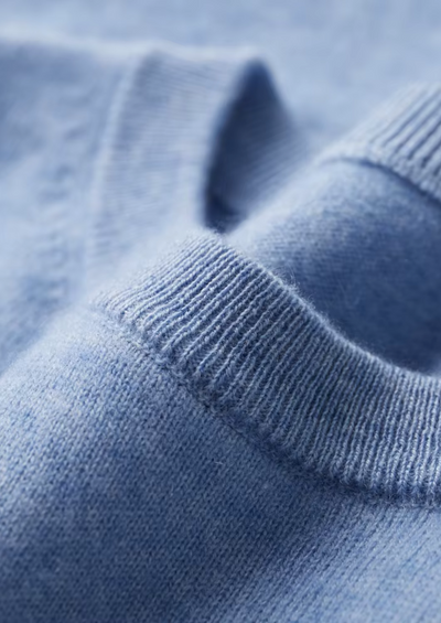 T-SHIRT CLASSICA A GIROCOLLO 100% CASHMERE