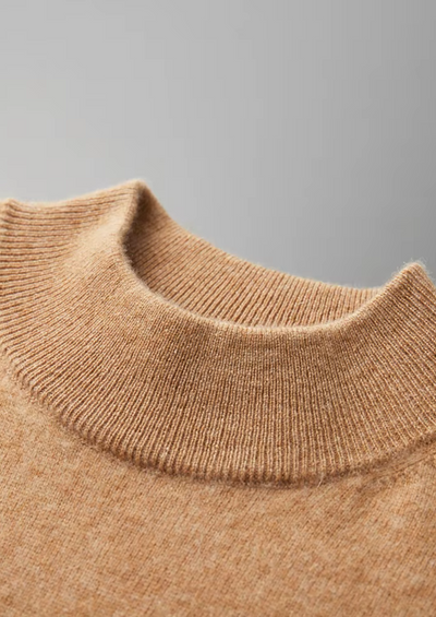 T-SHIRT A COLLO ALTO 100% CASHMERE