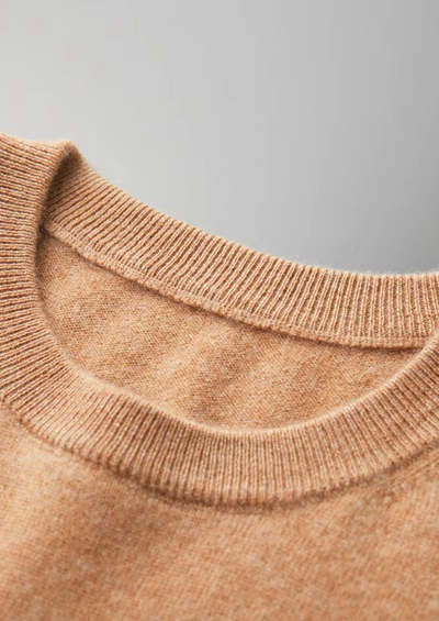 T-SHIRT CLASSICA A GIROCOLLO 100% CASHMERE
