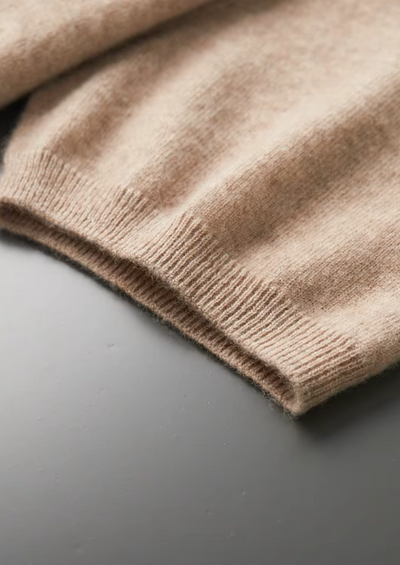 T-SHIRT A COLLO ALTO 100% CASHMERE