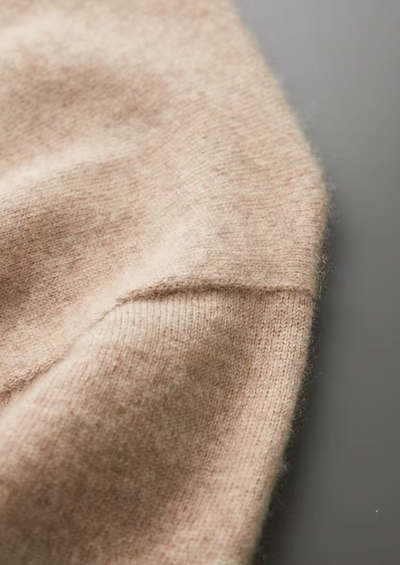 T-SHIRT A COLLO ALTO 100% CASHMERE