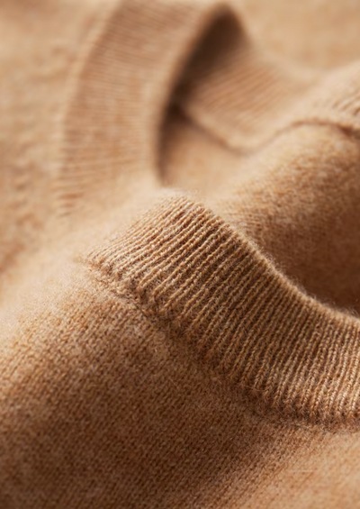 T-SHIRT CLASSICA A GIROCOLLO 100% CASHMERE
