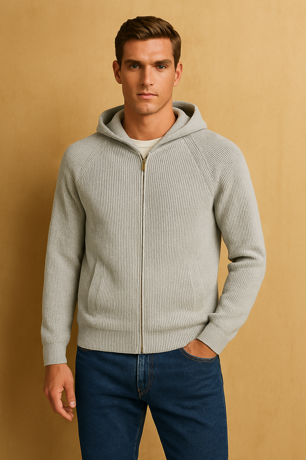 Enzo™ | Cardigan in lana merino