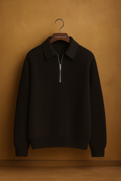 Vera™ | Maglione lavorato a maglia con mezza zip