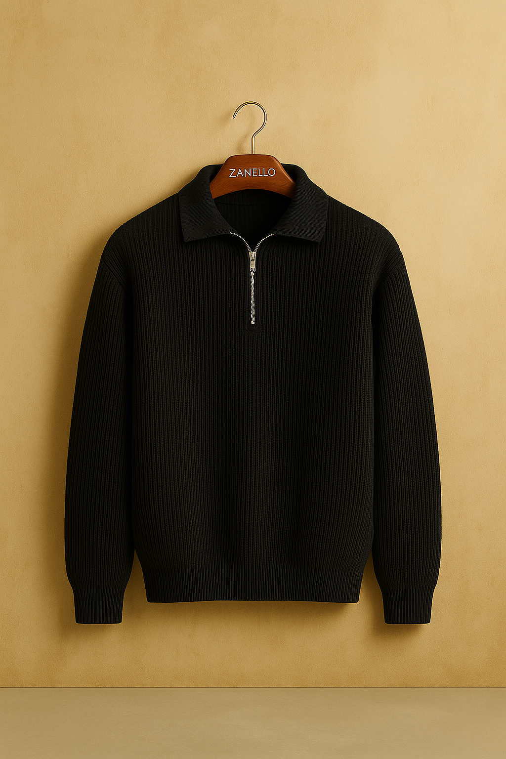 Elio™ | Maglione in cotone con cerniera a un quarto