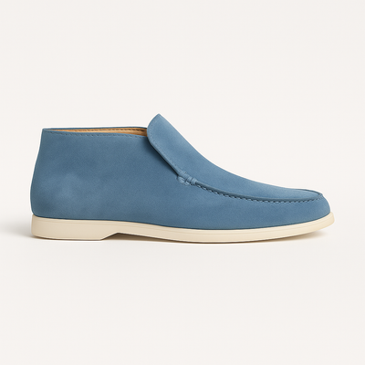 Scarpe Chukka in pelle scamosciata color cognac