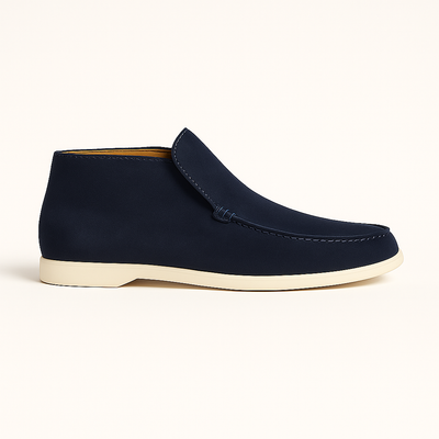 Scarpe Chukka in pelle scamosciata color cognac