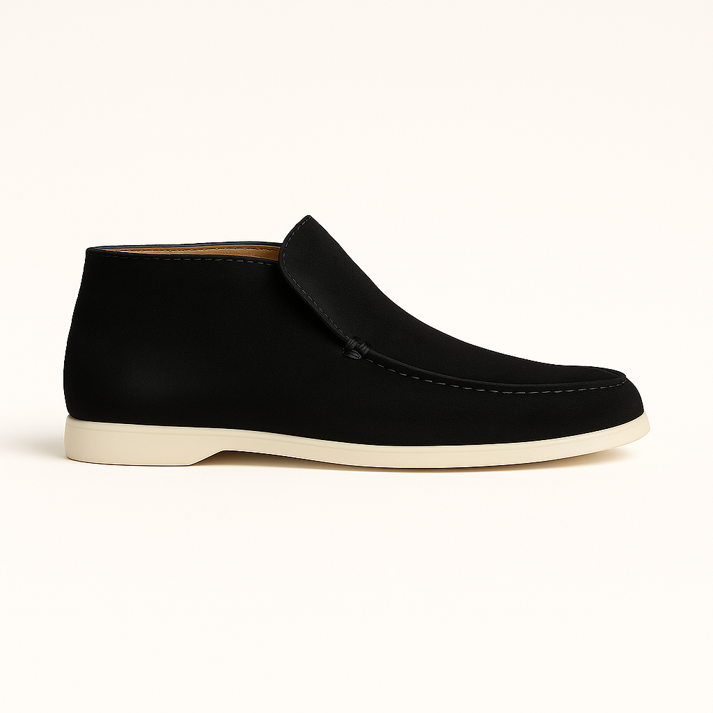 Scarpe Chukka in pelle scamosciata color cognac