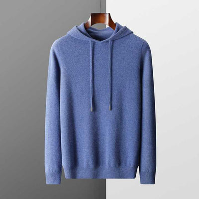 MAGLIONE CON CAPPUCCIO 100% CASHMERE