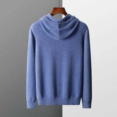 MAGLIONE CON CAPPUCCIO 100% CASHMERE