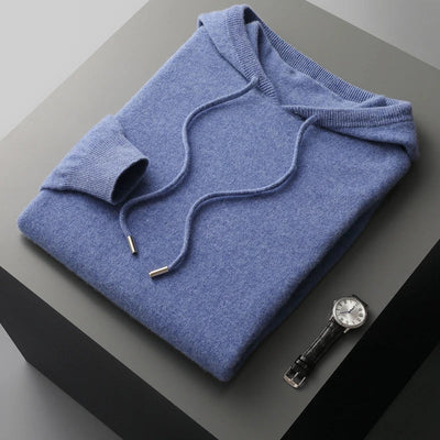 MAGLIONE CON CAPPUCCIO 100% CASHMERE