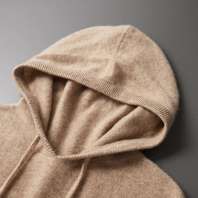 MAGLIONE CON CAPPUCCIO 100% CASHMERE